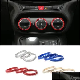 Other Interior Accessories Car Air Condition Fan Vent Adjustment Button Trim Ring Decoration For Jeep Renegade Interior Accessories Dr Dhswn