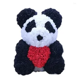 Decorative Flowers 25/40cmArtificial Rose Bear Girlfriend Anniversary Christmas Valentine's Day Gift Birthday Present For Wedding Party