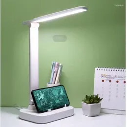 Table Lamps DN 615 Rechargeable And LED Eye Protection Desk Lamp With Dimmable Light