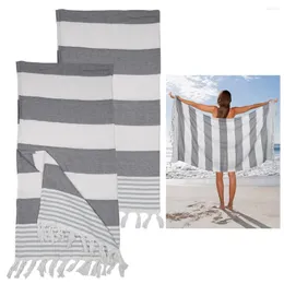 Toalha 2 pçs toalhas de praia turcas algodão absorvente de secagem rápida cobertores grandes dimensões leve banho de viagem para praias