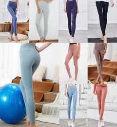 Yogaworld Women undefined yoga Outfit pants leggings High Waist Sports Gym Wear Elastic Fitness Lady Outdoor Sport Pant for woman Solid Colors1467201