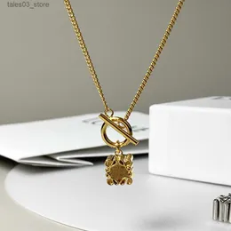 Pendant Necklaces Vintage Anagram Silk-wrapped Stereo Loews Necklace Gold Brand Sweater Necklaces Glamour Women's Wedding Party Jewelry Accessory Q231026