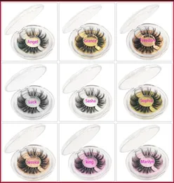 NEW 25MM 5D Mink Eyelashes 12 Styles 3D False Eyelashes Natural Long Mink Eye Lashes Eye Makeup Gove High Soft Eyelash6231303