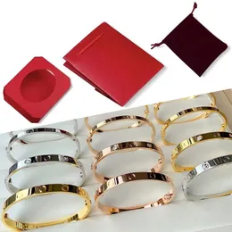 Bracciali firmati di gioielli di moda Diamanti Donna Uomo Bracciale Loves Viti bracciali Luxurys Gioielli classici vite amore braccialetto cacciaviti set regalo senza bracciale 1