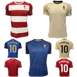 Club Soccer Granada 7 Lucas Boye Jersey 23-24 13 Andre Ferreira 11 Myrto Uzuni 10 Antonio Puertas 21 Oscar Melendo 23 Gerard Gumbau Football Shirt Kits Red Blue Brown