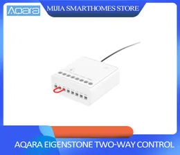 Xiaomi Mijia aqara eigenstone twoway 컨트롤 모듈 무선 릴레이 컨트롤러 2 채널 Mijia Home Kit4318103 작업