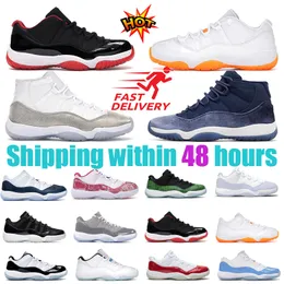 11 Basketball Shoes Designer Men Sneakers Cement Mens Shoe Cherry Midnight Navy Veet Cool Grey 25th Anniversary Women Trainers Free Shipping