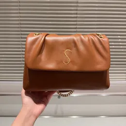 S-Litter Tasarımcı Çanta Kadın Altın Zincir Omuz Çantaları Bayanlar Kompozit Deri Çanta Debriyaj Omuz Cüzdan Crossbody Bag Kadın Çanta