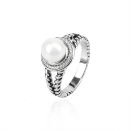 Dy Ring Designer Luxury Jewelry Top Jewelry Dy Imitation Pearl With Diamond New Ins Högkvalitativa modetillbehör för julklappar