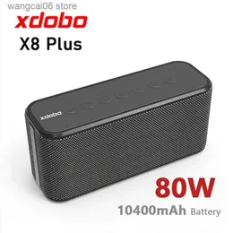 Alto-falantes de telefone celular XDOBO X8 Plus Alto-falante Bluetooth sem fio Coluna de som portátil Ultra-alta potência 80W Subwoofer para carregamento de telefone móvel Boom Box T231026