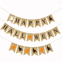 Decorazione per feste Happy Halloween Banner Palloncini Forniture Ghirlanda per adulti Bomboniere Appendere tela da strega