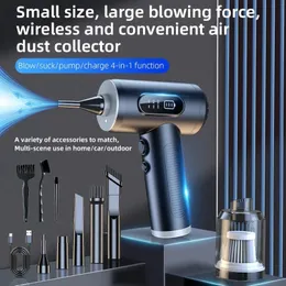 Vacuums 2 in 1 Air Duster Vaccum Cleaner 50000 RPM 3 Gear Strong Suction Wireless Handhled Cordless for Car Home Computer 231026