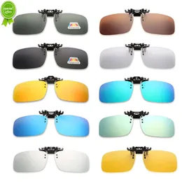 Polarisierte Clip-On-Sonnenbrille 180 Upturn für Myopie-Brille, photochrome Sonnenbrille, Nachtsicht-Angel-Fahrbrille