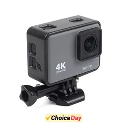 Weatherproof Cameras CERASTES Action Camera 4K60FPS WiFi Antishake With Remote Control Screen Waterproof Sport drive recorder 231025