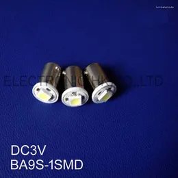 عالي الجودة DC3V BA9S 3V LED LID LIGHT BAX9S 1815 1895 T4W INCORATOR LAMP T11 WARNING 20PC/LOT