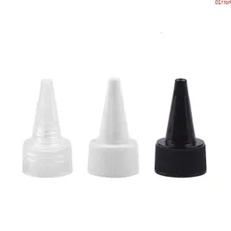 100st R20R24 Pointed Mouth Cap White/Black/Clear Jam Bottle CapSgood Qty MXWWO