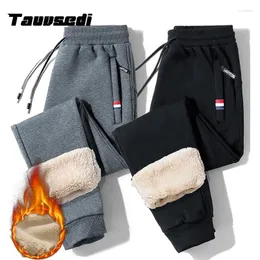 Męskie spodnie zimowi mężczyźni ciepłe feelce męskie menu swobodne gęste joggery spodnie dresowe spodnie jesienne moda termiczna
