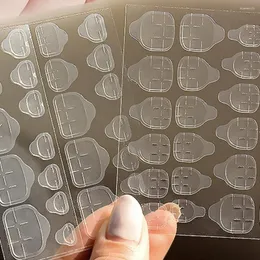 Nail Gel 20 Sheets Double Sided Adhesive Stickers Glue Tabs False Toenails Big Press Plastic Tape
