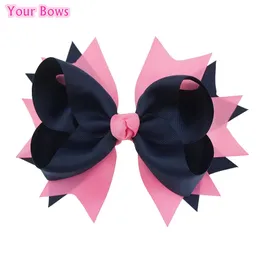 Cheerleading Your Bows 1PC 8 pollici grande nastro in grosgrain clip per capelli per accessori 231025