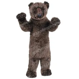 Costume da mascotte di orsi grizzly di Halloween Abiti da personaggio dei cartoni animati di alta qualità Abiti da carnevale di Natale Abiti da esterno per feste di compleanno unisex