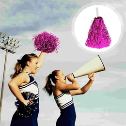 Cheerleading 4 st lala Flower Cheerleaders kostymtillbehör Pom Poms Girls 'Accessories Flash Aluminium Foil Wire Rings 231025