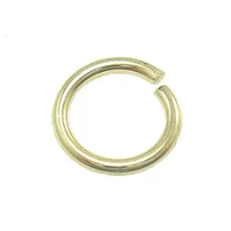 100st Lot 925 Sterling Silver Gold Plated Open Jump Ring Split Rings Tillbehör för DIY Craft Jewelry W5009 277Z