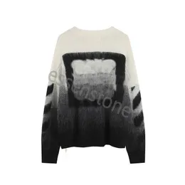 23ss Fashion Luxurys Offes Clothing wool Mens Sweaters shirt and Women Loose Sweaters Tops Man Casual Street graffiti clothes Sweatshirtoff Men's Offs sweaters