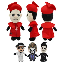 Nadziewane pluszowe zabawki 24-28 cm kardynał Copia Plush Doll Ghost Singer Toy Halloween Prezenty dla dzieci dziecięce chłopcy prezent czarny czerwony