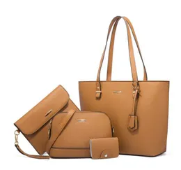 Schwarzer Leder Tasche Set Fur Frauen 4 Teilige Designerhandtaschen Mit Kupplung Und Brieftasche Lassiger Stil Fur Den Taglichen Gebrauch Von 76 5 DHgate