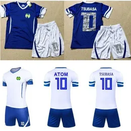 Asien storlekar barn män atom maillots fot enfant ekvipe de france oliver atom kapten tsubasa tröjor camisetas de futbol t200410230h