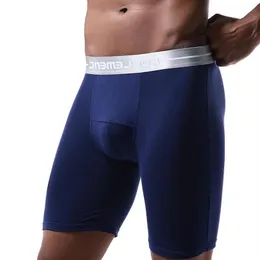Underpants Men's Boxer Briefs Plus Size 7XL Seamless Long Sports Modal Cotton Leg Fitness Panties Underwear Boxershorts344N