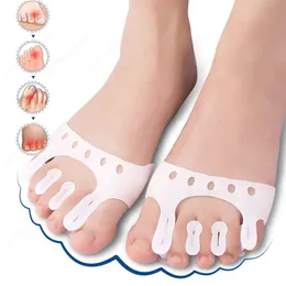 Shoe Parts Accessories Hallux Valgus Five Toe Separator Orthopedic Relieve Overlap Soft Silicone Reduce Forefoot Fatigue Foot Corrector Insert 231025