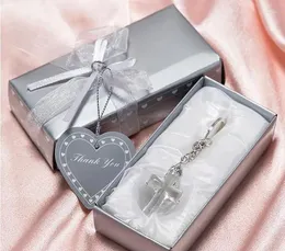 Party Favor Church Giveaway Gift for Guest Choice Crystal Cross Key Chains Wedding Bridal Shower Favours Wholesale SN3791