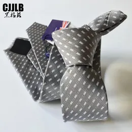 Bow Ties Mens Gray Striped Ties Neckwear Corbatas Gravata Hombre Jacquard Woven Business Wedding Party Slipsa Fashion Men's Tie 6cm 231027