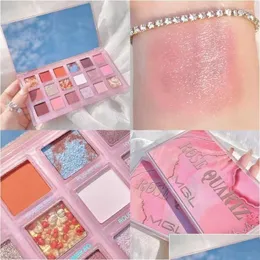 Eye Shadow Eye Shadow 18 Colors Rose Quartz Eyeshadow Palette Matte Glitter Makeup Long Lasting Waterproof Shiny Pigment Drop Delivery Dhtkh