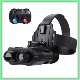 Telescopes Dsoon Night Vision Binoculars NV8000 Infrared Digital Head Mount Built in Battery Rechargeable Hunting Camping Equipment 230210