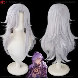 Catsuit Costumes High Quality Cosplay Impact 60cm Long Siery White Cyno Genshin Heat Resistant Hair Party Wigs + Wig Cap