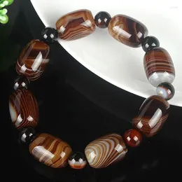 Strand Natural Brazilian Silk Agate Beads As Right Rain Bracelet