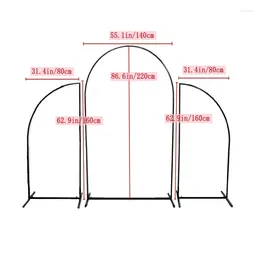 Party Decoration 3pcs Wedding Arch Flower Stand Event Props Iron Stage Backdrop Frame Decorative