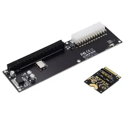 Pci-e 3.0 m.2 m-key para oculink SFF-8612 SFF-8611 adaptador host para gpd win max2 placa gráfica externa ssd