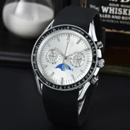 럭셔리 남성 시계 쿼츠 운동 캐주얼 시계 고무 스트랩 손목 시계 생일 선물 선물 Montres de Luxe