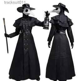 Anime Kostümleri Cadılar Bayramı Çiftleri Veba Doktoru Orta Çağ Geliyor Savaş Hemşire Kuş Gaga Playsuit Cosplay Fantezi Partisi Elbise Steampunk Rahip L231027