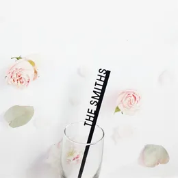 Outros suprimentos para festas de eventos 12/30/50 / 80PCS Agitadores de nome de bebida personalizados Swizzle Sticks Cocktail Party Bar Stir Sticks Wedding Drink Sticks Party Shower 231026