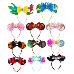 Chapéus Chapéus 2023 Est Orelhas Headband Kid Adulto Festival Festa Lantejoulas Bow Hairband Mulheres Bebê Menina Acessórios de Cabelo Presente 231027