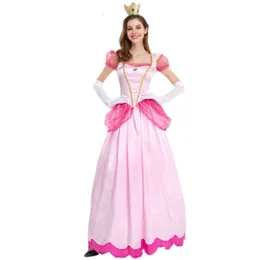 Costumi di Halloween Costumi Cosplay Costume di Halloween Abito da principessa per adulti Festa rosa Costumi da principessa rosa Costumi di gruppo dello spirito di Halloween