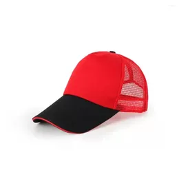 Berretti da baseball Berretto da baseball per adulti traspirante estivo Logo Cuciture personalizzate Colore Maglia Decorazione Venditore di cibo Catering Lavoro Cappello snapback