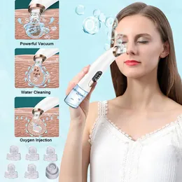 Ansiktsvårdsenheter Elektrisk liten bubbla Blackhead Remover Vakuum Acne Porrengöring Skin Deep Cleaning USB RADERABEABLE Skönhetsverktyg 231027