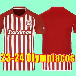 Marcelo Olympiacos Soccer Jerseys 2023 2024 El Arabi Koka Fortounis Pepe Camara 23 24 Masouras Bouchalakis Football Shirts Uniforms Piraeus Georgios Masouras