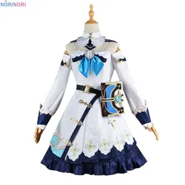 Impact Cosplay Anime Game Uniform Genshin Barbara Gunnhildr Costume Wig Halloween Party Adult Girls