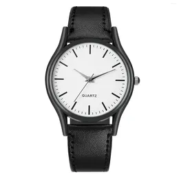 Wristwatches Men's Fashion Business Design Hand Watch Leather Elegant Man Products Without Turkey Wristwatch Clock Watches